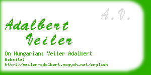 adalbert veiler business card